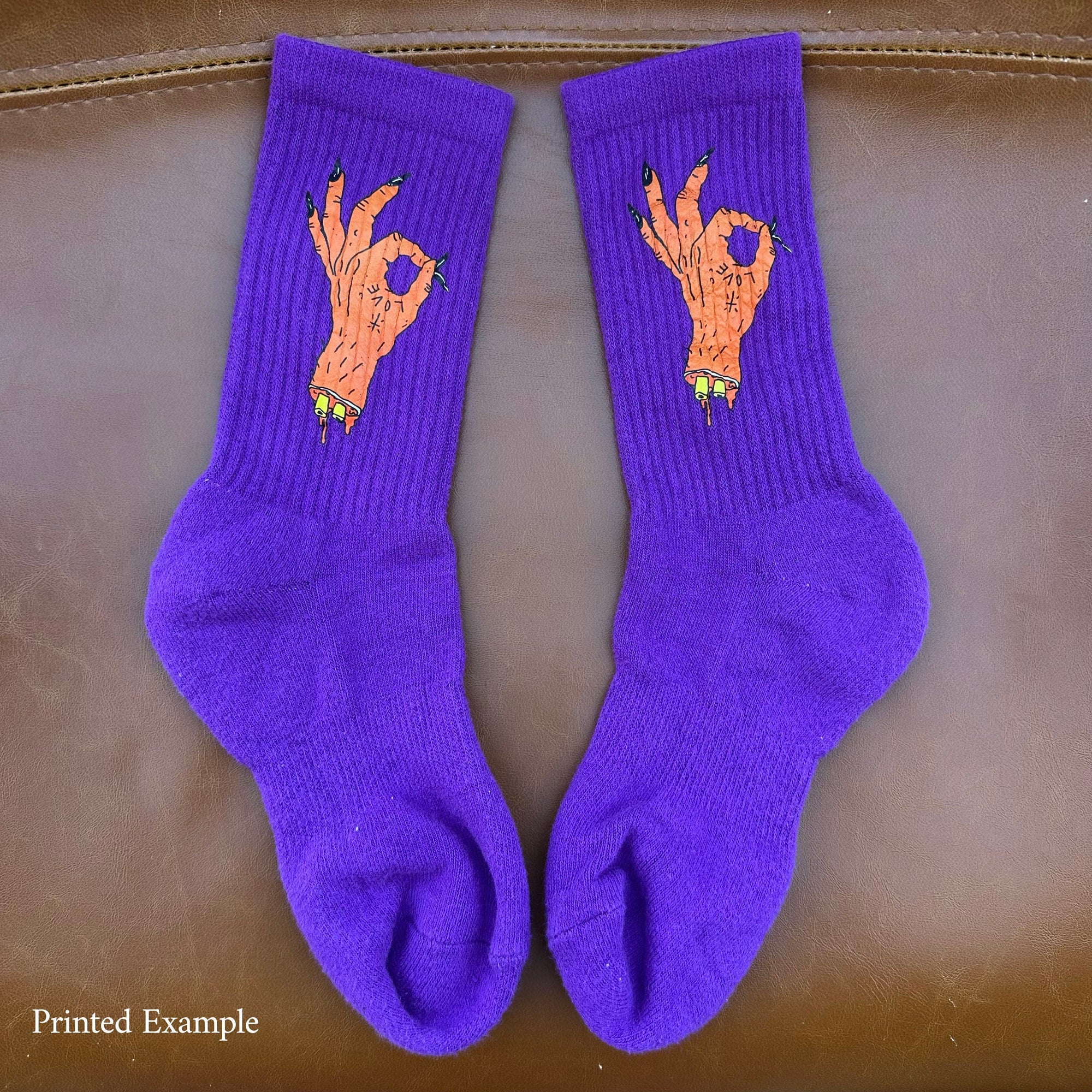 Solid Crew Socks