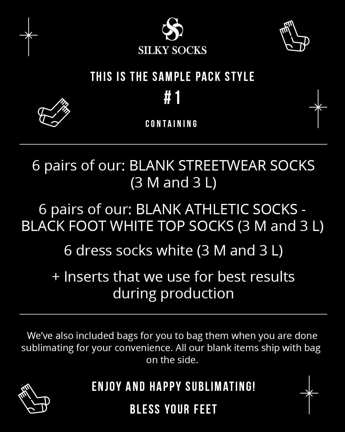 Sample Packs of Socks