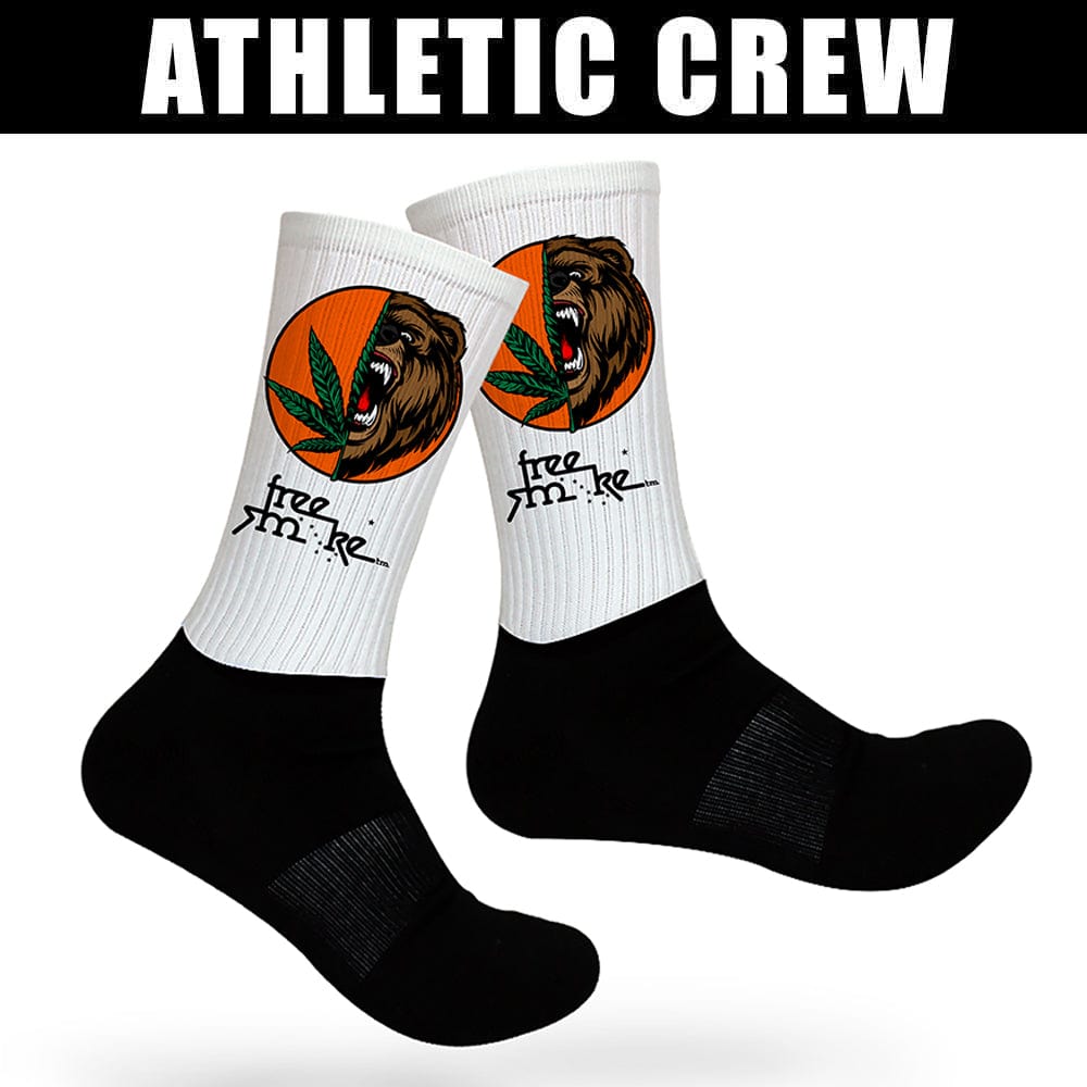 Athletic Crew Socks (Side Placement)- Custom
