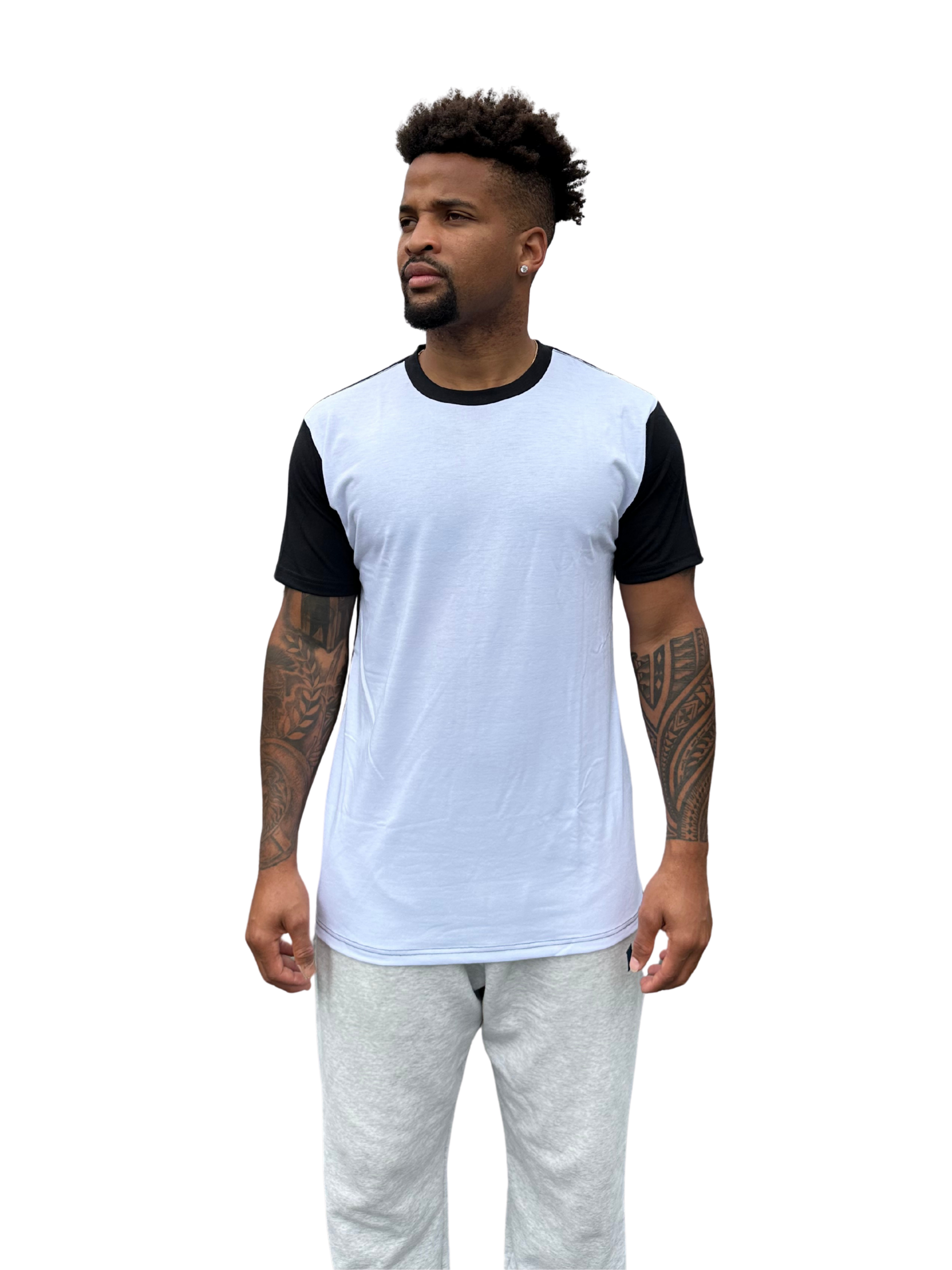 Black N White Tee - Silky Socks Black N White Tee - Silky Socks