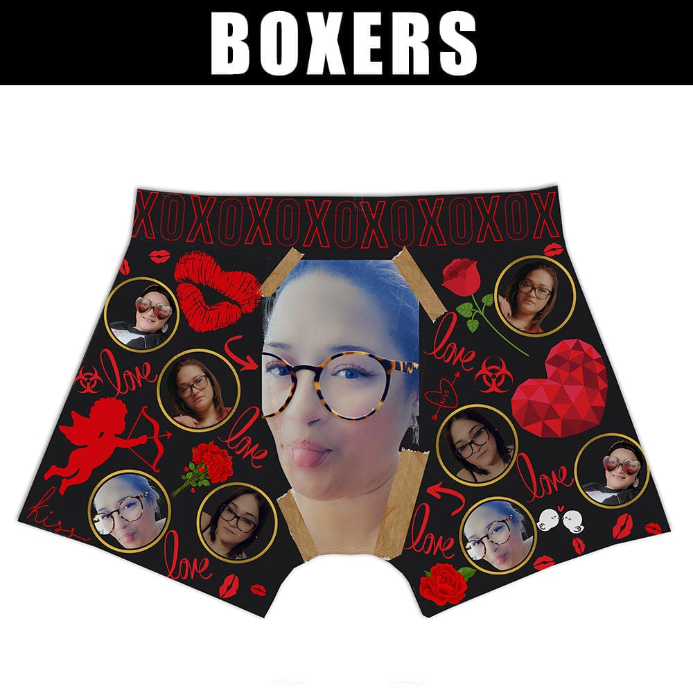 Personalised boxer shorts custom made underwear mens Wonderdick valentines  gifts