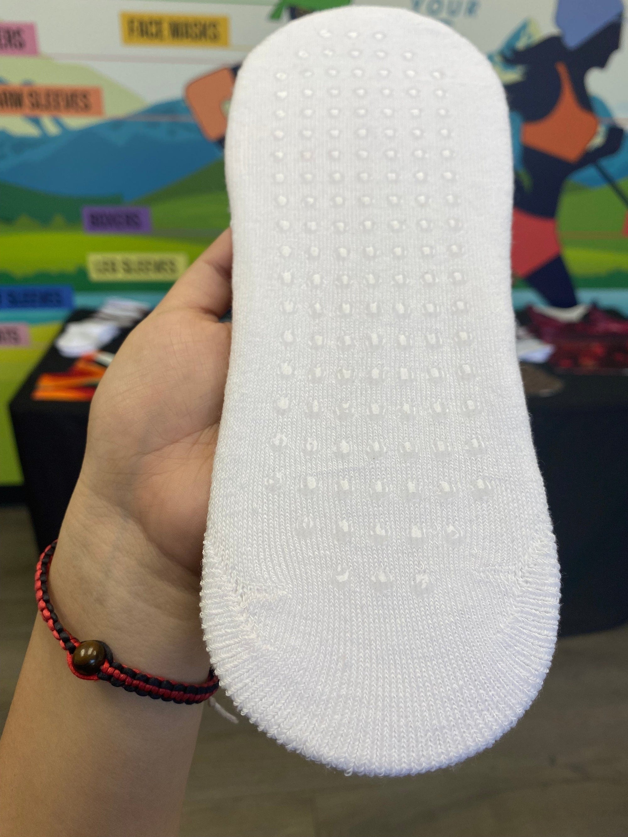 Blank No Show Socks with GRIPS