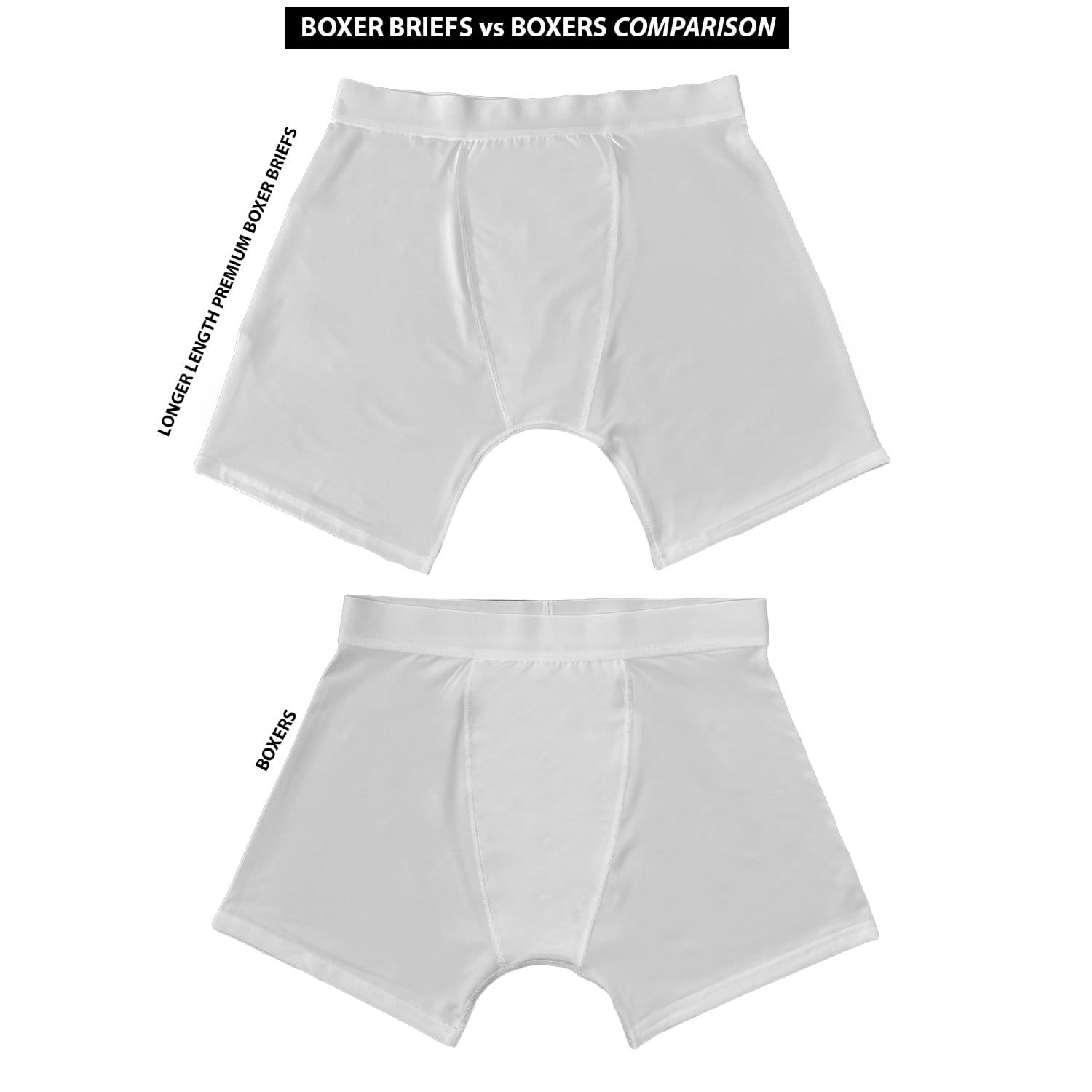 Blank Mens Premium Boxer Briefs (Long Length) - Silky Socks