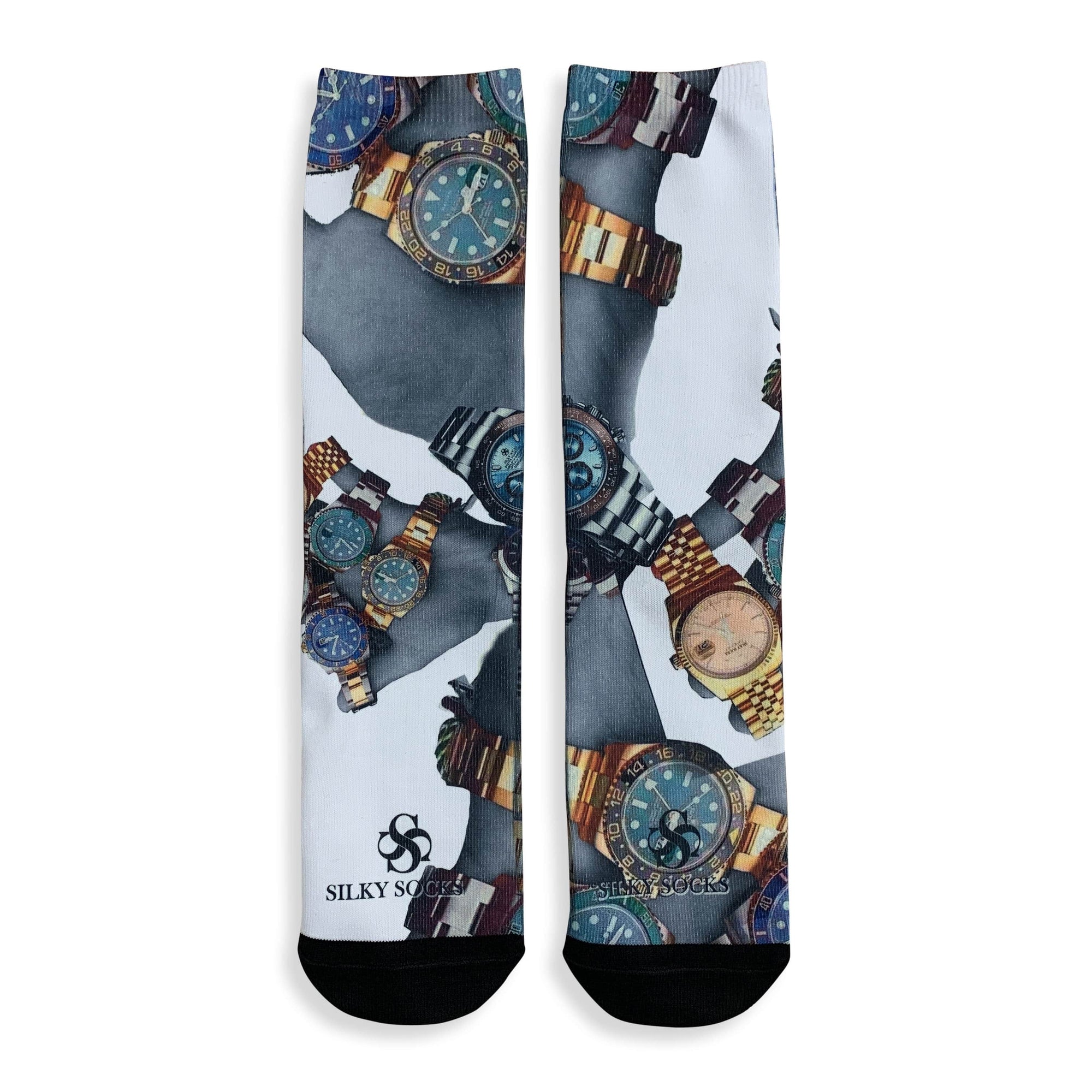 Sublimation Mens Dress Socks, 12 Each Blank Adult, 12 Pair, Made in USA - Medium Size 9-11