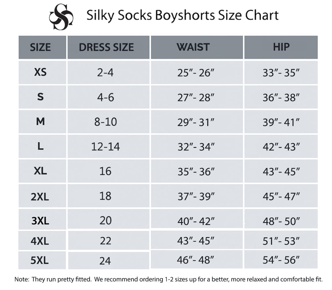 Sublimation Ladies Boyshort Underwear by Silky Socks