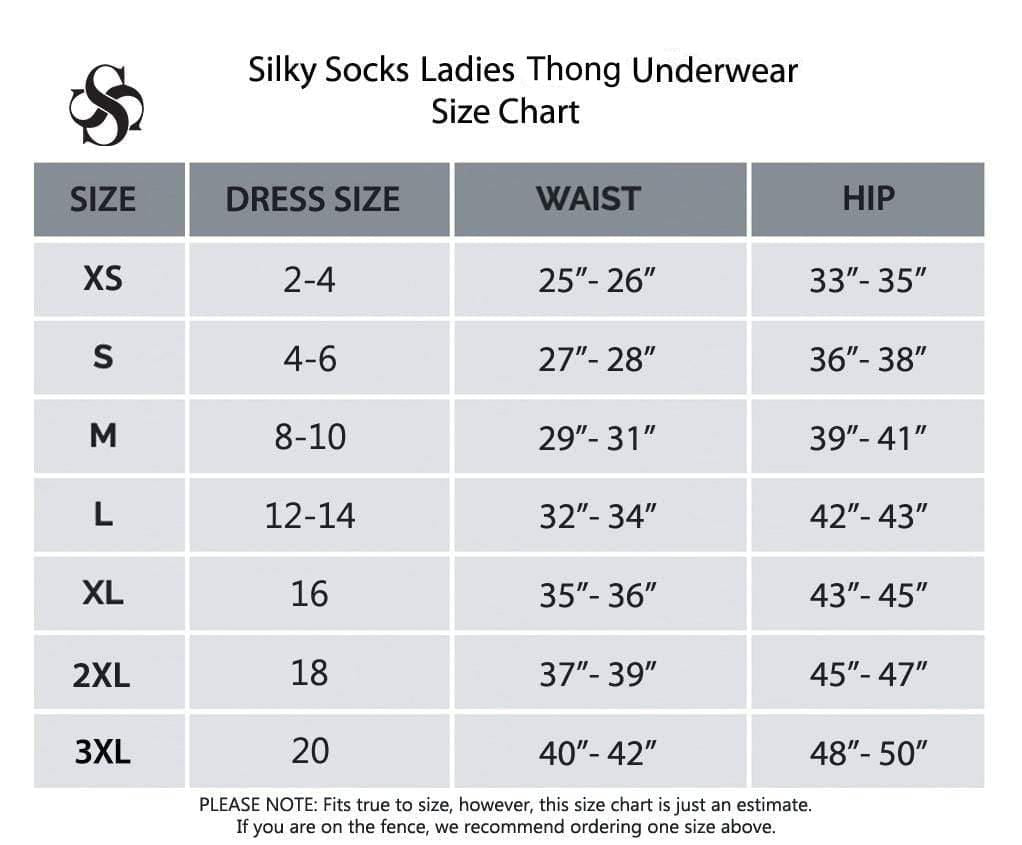 Ladies Thong Underwear - Silky Socks