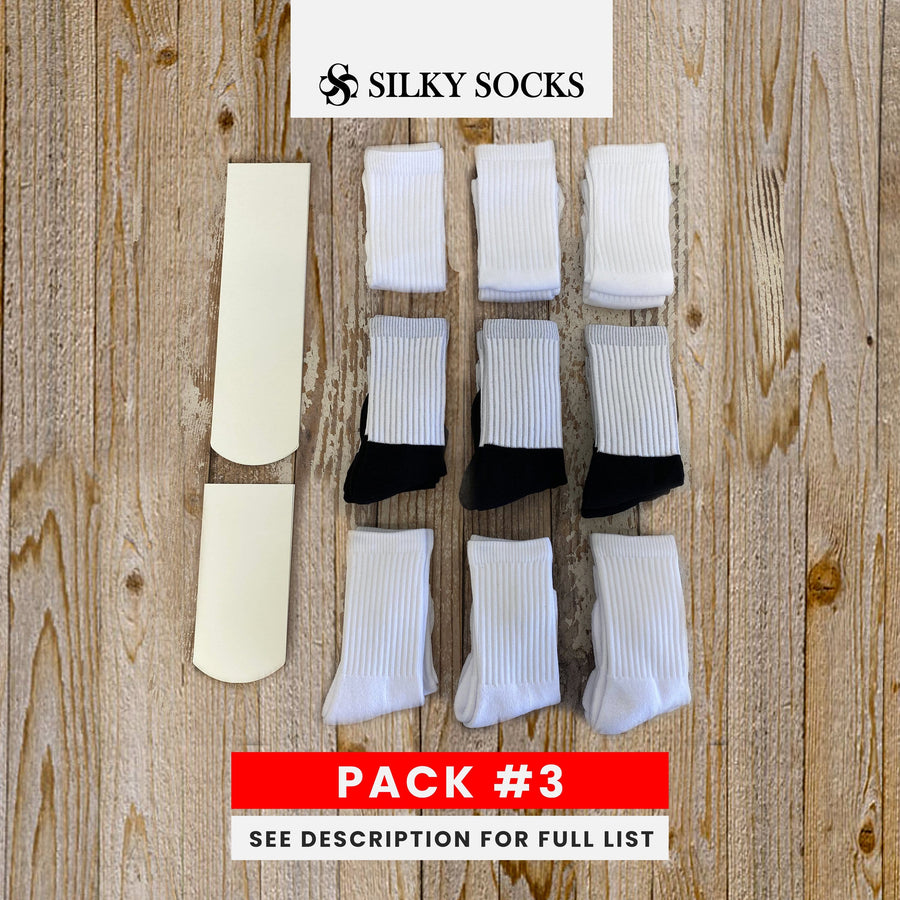 Sample Packs of Blank Socks Silky Socks