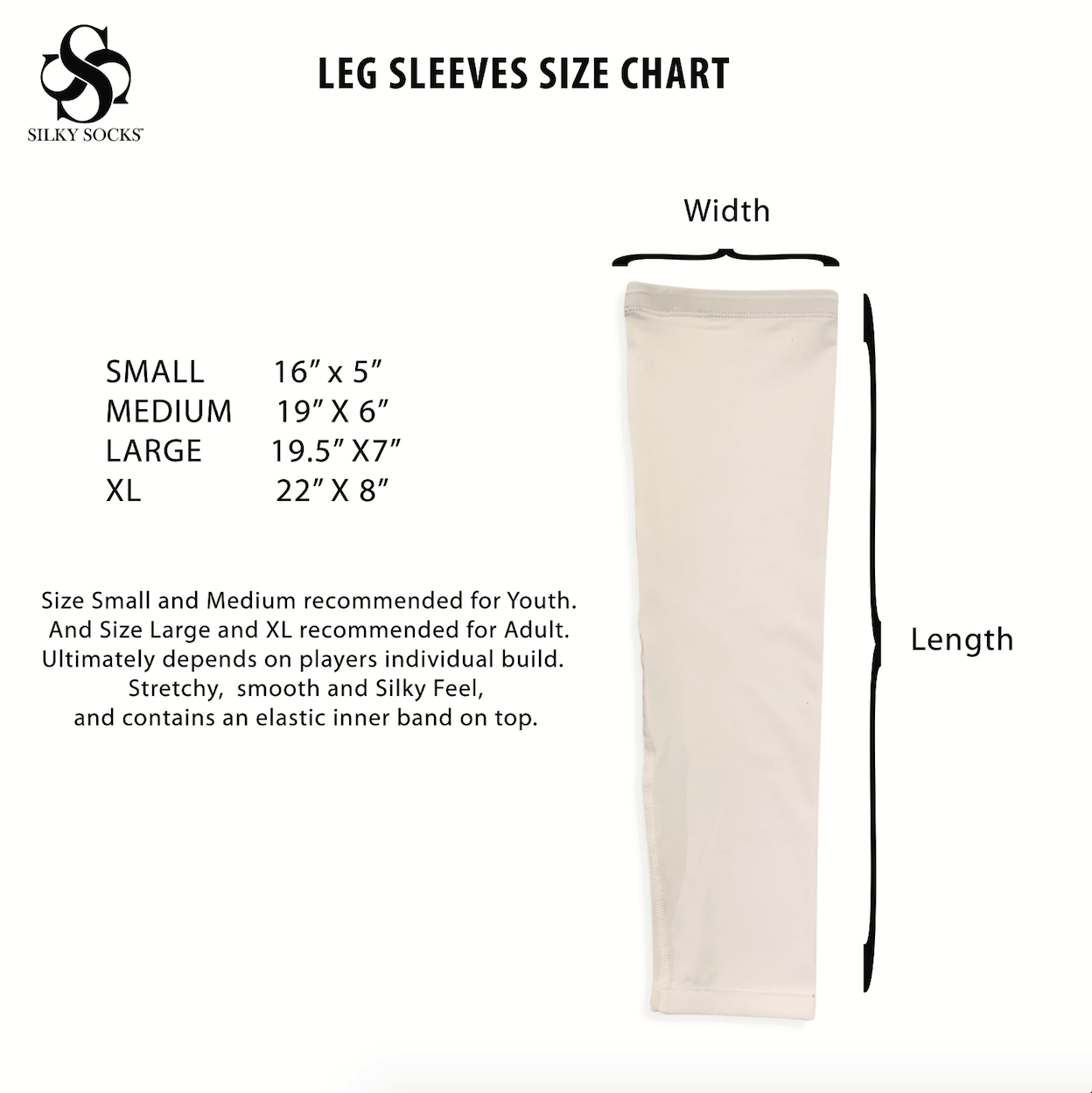Blank Leg Sleeves for Sublimation