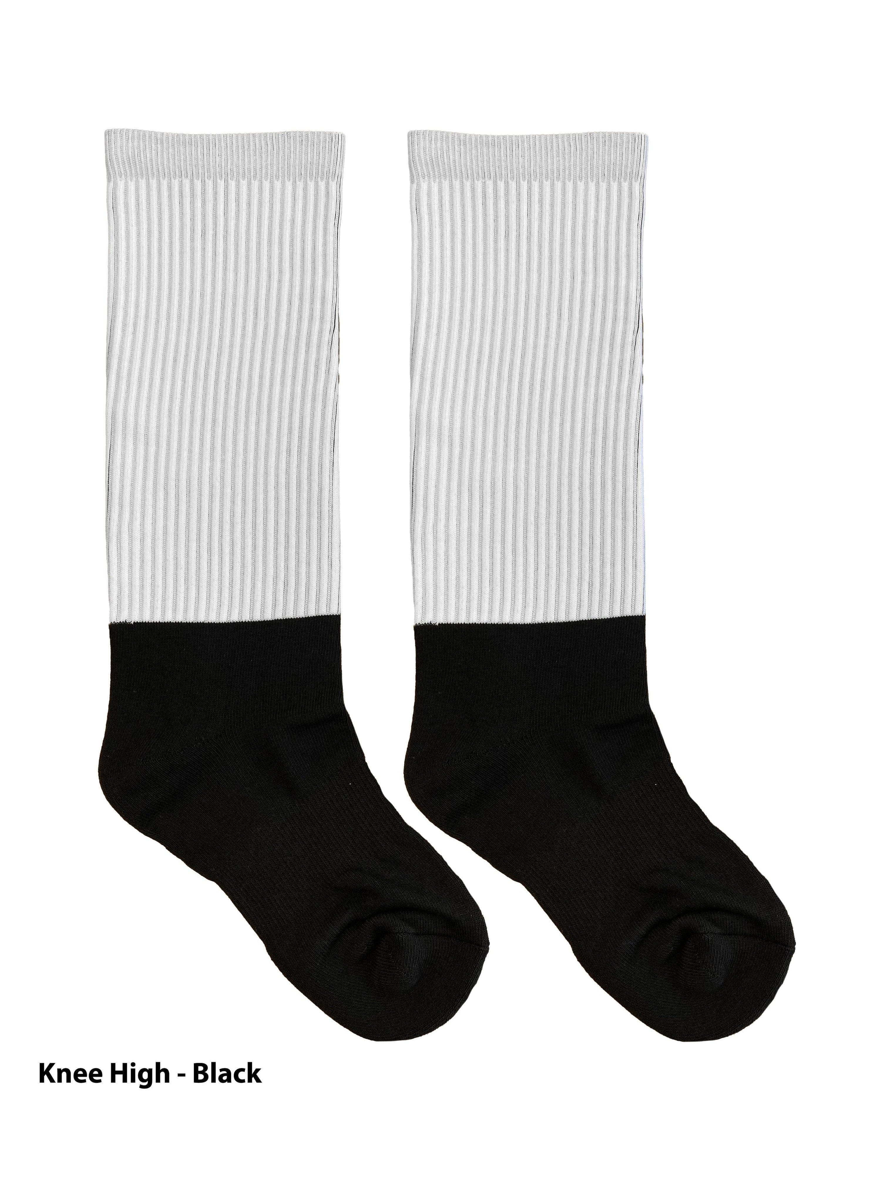 Blank Wide Leg Knee High Socks SILKY SOCKS